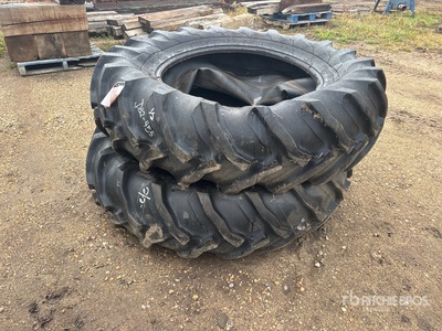 Quantity of (2) Goodyear Traction Torque 18.4-34 Tires