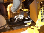 Engine with A/C Compressor