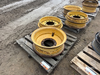 Quantity of (4) 25 in Steel Wheels