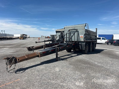1998 15 ft Tri/A Remolque volcador con acoplado