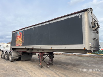 2009 Lusty EMS 8.1 m Tri/A B-Double Lead Sliding End Dump Trailer