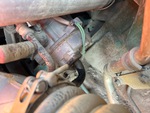 Engine with A/C Compressor