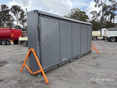 19 ft x 15 ft Skid-Mounted Portable Folding Building (Unused)