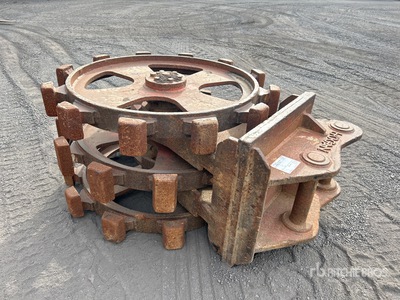 1100 mm Q/C Excavator Compaction Wheel - Fits 10 - 18 ton