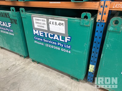 Quantity of (4) 32 mm x 8.4 m G80 Single Leg Chains