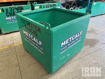 Quantity of (4) 15t Snatch Blocks w/Wire Rope