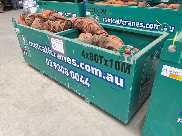 Quantity of (3) 80 t x 10 m Soft Sling