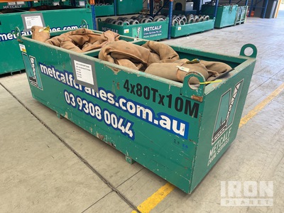 Quantity of (4) 80t x 10 m Soft Sling