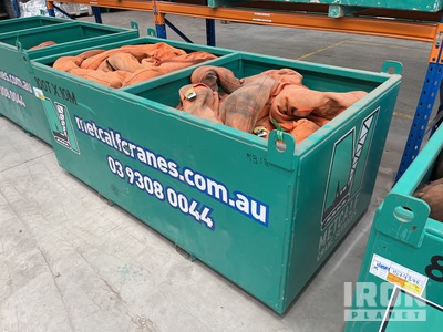 Quantity of (2) 100t x 10 m Soft Élingue
