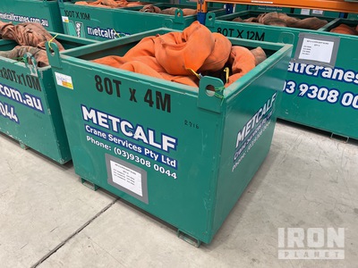 Quantity of (6) 80t x 4 m Soft Élingue