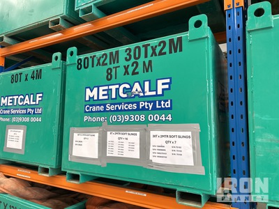 Quantity of (25) 80t x 2 m, 30t x 2 m & 8t x 2 m Soft スリング