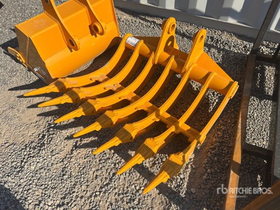 2026 GIYI 32 in Râteau de pelleteuse - Fits Cat 305 (Unused)