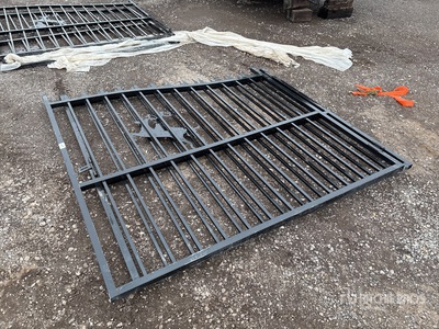 2026 SKLP SK-14BL 14 ft x 7 ft 6 in Steel 14 Ft Bl-Parting Weought Iron Driveway Gate (Unused)