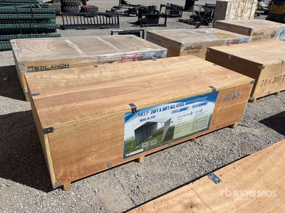 2026 SKLP SK-ZP20 20 ft x 30 ft All-Steel Tettoia per Auto (Unused)