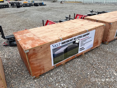 2026 SKLP SK-SC40 20 ft x 40 ft 40 Ft x 20 Ft Carport (Unused)