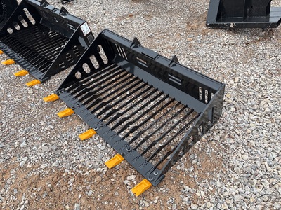 2026 GIYI GY-RB44 44 in Skeleton Mini Skid Steer Bucket (Unused)