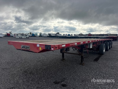 2014 Transcraft 48 ft Quad/A Flatbed Trailer