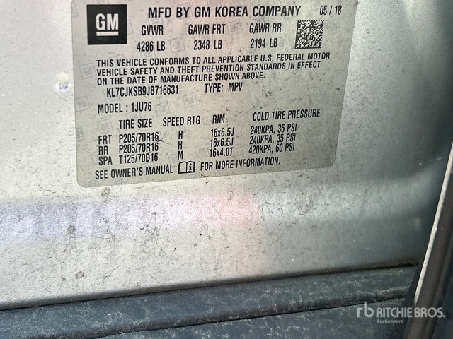 KL7CJKSB9JB716631 2018 Chevrolet Trax photo no. 1