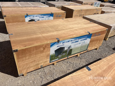2026 SKLP SK-ZP20 20 ft x 30 ft All-Steel Tettoia per Auto (Unused)