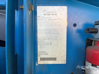 2006 Genie S40 4WD Diesel Telescopic Boom Lift