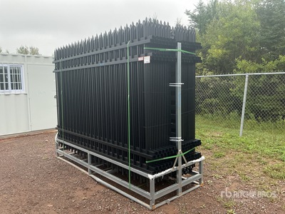 Quantity of (30) 9 ft 9 in x 6 ft 5 in Powder Coated Fencing (Unused)