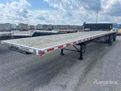 2015 Lode King 48 ft T/A Spread Axle Flatbed Trailer