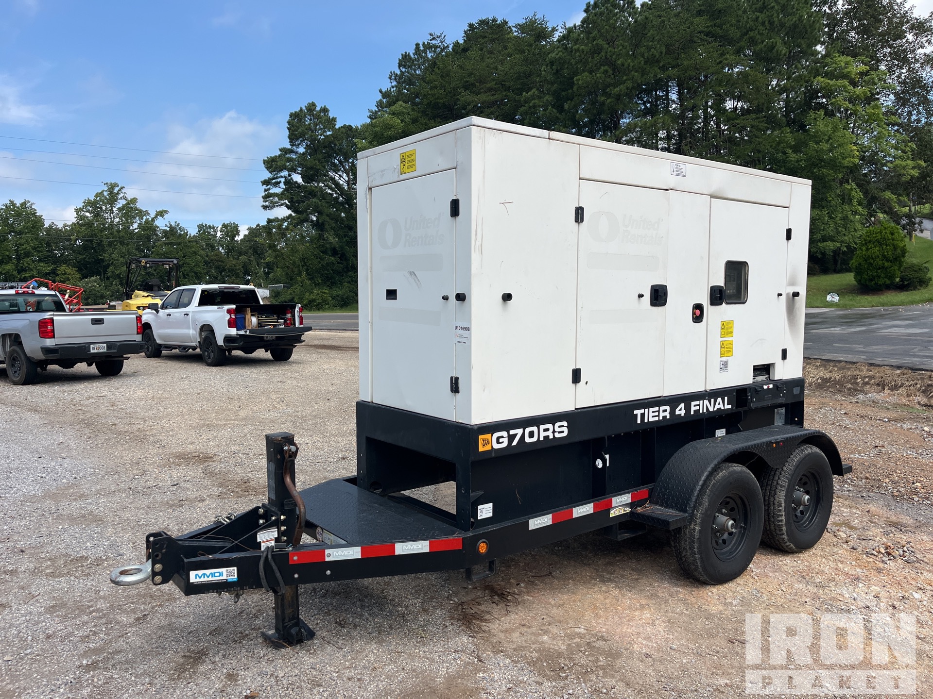 2022 JCB G70RS 56 kW Mobile Generator Set