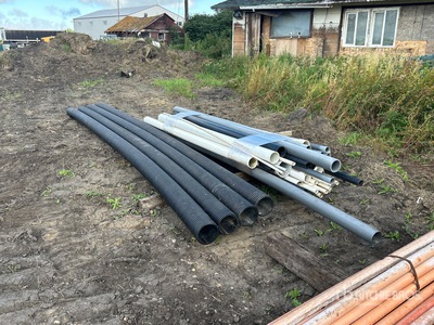 Quantity of (30) PVC & Corrugated Pipe