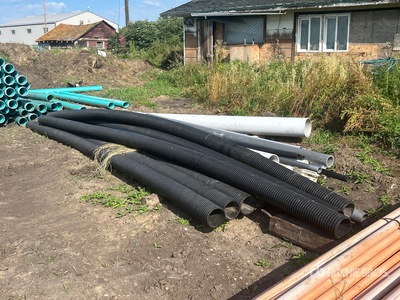 Quantity of (30) PVC & Corrugated Pipe ورش و مخازن متنوعة