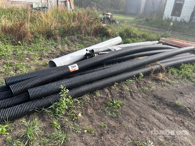 Quantity of (30) PVC & Corrugated Pipe