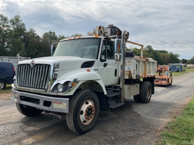 2010 International 7300 Dump Truck with Crane