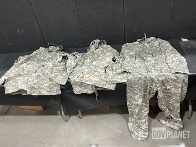 (23) Camouflage Parkas, (22) Parkas, (27) Mechanics Coveralls & Assorted Items