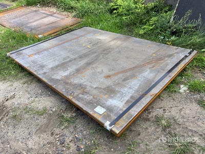 Quantity of (2) 2025 Kit Containers 6 ft x 8 ft 4 in (0.75 in Thick) Steel Plates