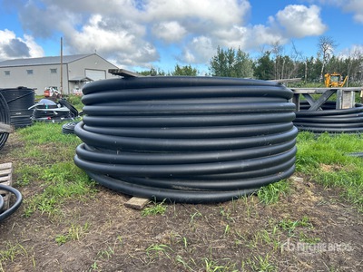 Utility Pipe On Wood Spool & Tow rope