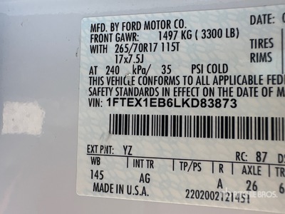2020 Ford F-150 XL 4x4 Extended Cab Pickup