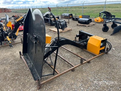 2026 GIYI GY-ECA74 54 in Articulating Skid Steer Brush Cutter (Unused)