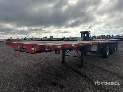 2014 Transcraft 48 ft Quad/A Flatbed Trailer