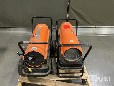 (2) Dayton Portable Oil - Fired Heaters
