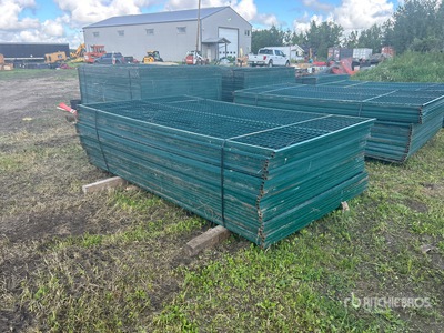 Quantity of (30) 118 in x 70 in Powder Coated Temporary Site Fence