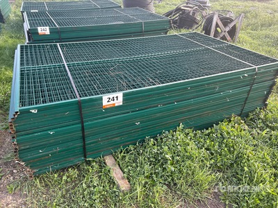 Quantity of (30) 118 in x 70 in Powder Coated Temporary Site Fence