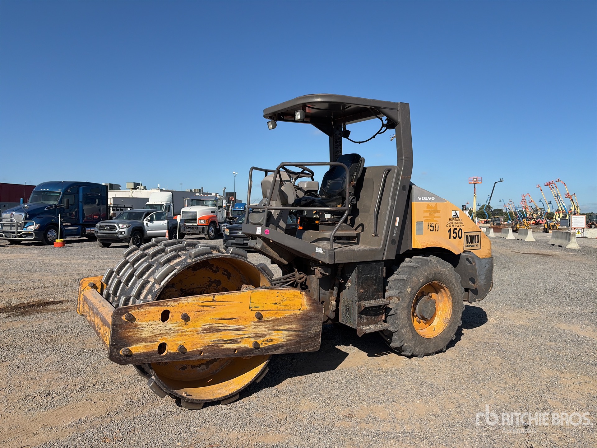 2014 Volvo SD75 Padfoot Drum Compactor