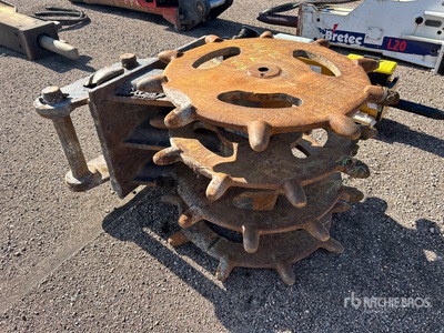 34 in Excavator Compaction Wheel