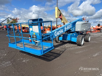 2014 Genie S-60X 4WD Diesel Telescopic Boom Lift