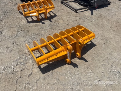 2026 GIYI 44 in Excavator Rake - Fits Cat 305 (Unused)