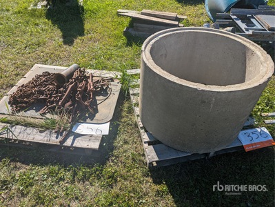 Quantity of Barbed Wire Hangers,Concrete Culvert Ring, Load Binders and Chains