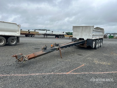 1992 Sturdyweld DA46SAL 18 ft Quad/A Pup Dump Trailer