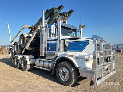 2010 Kenworth T658 6x4 Logging T/A Day Cab Truck Tractor