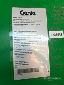 2007 Genie Z-80 4WD Diesel Piattaforma monobraccio articolata