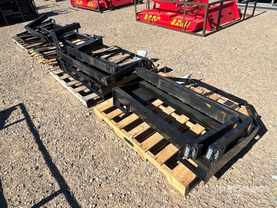 Quantity of (4) 2026 Mower King SAII100 48 in Skid Steer Forks (Unused)