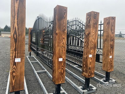 2026 Suihe SH-ST-20UF-1 20 ft x 8 ft 4 in Wrought Iron Bi-Parting Driveway Gate (Unused)